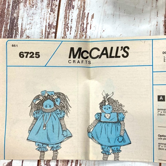 McCall’s #6725 Button Up! Craft Patterns Vintage 1993 DIY - Picture 7 of 11